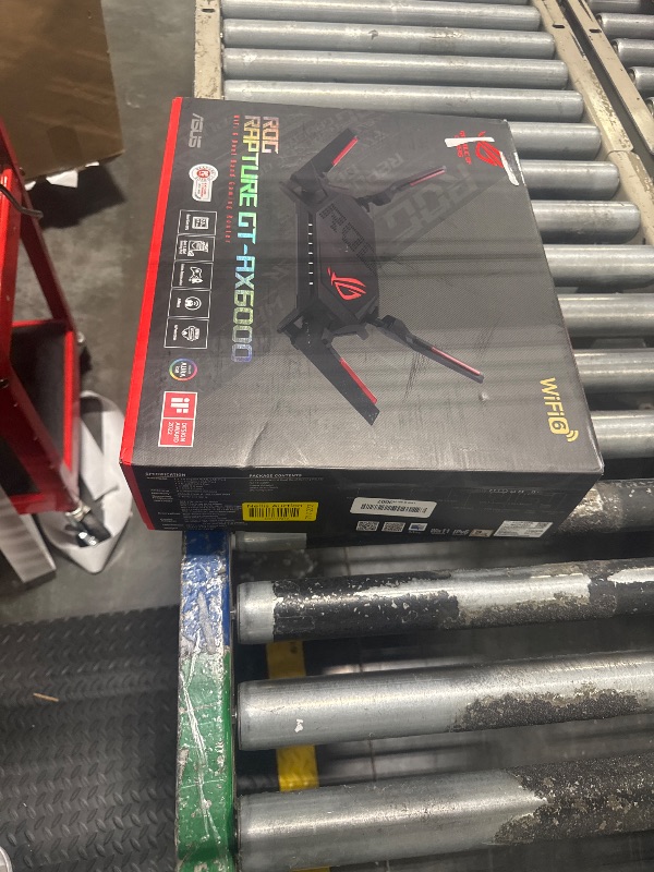 Photo 1 of ASUS ROG Rapture WiFi 6 AX Gaming Router (GT-AX6000) Dual 2.5G WAN/LAN Ports, Quad-Core 2.0Ghz CPU, WAN Aggregation, AiMesh Compatible, Lifetime Internet Security, Instant Guard, Aura RGB