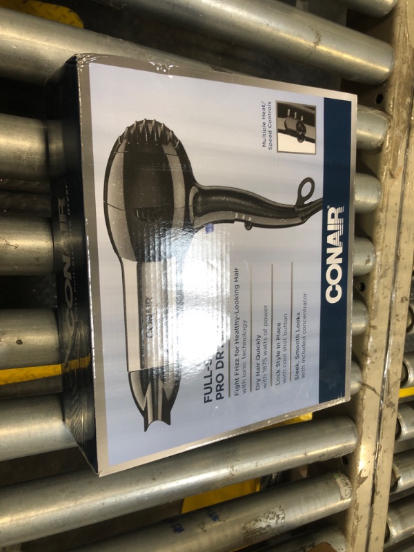 Photo 1 of Conair Hair Dryer, 1875W Full Size Hair Dryer with Ionic Conditioning, Blow Dryer
