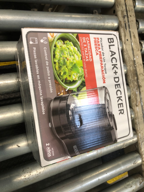 Photo 1 of BLACK+DECKER 3-Cup Electric Food Chopper, HC300B, One Touch Pulse, 175W Motor, Stay-Sharp Blade, Dishwasher Safe