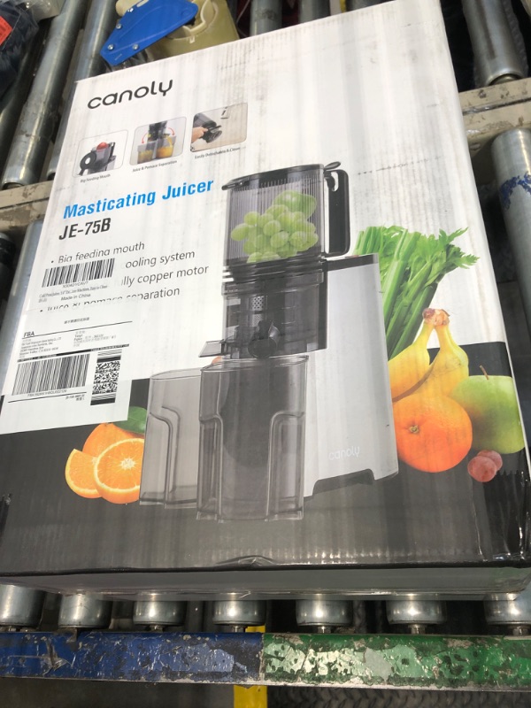 Photo 2 of Cold Press Juicer, 5.4" Wide Feed Chute Juice Extractor Machine with 400W, High Juice Yield, Slow Masticating Juicer for Whole Vegetables & Fruits