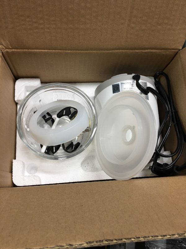 Photo 1 of ***item in new condition, tested without blade(cover can unlock safety locking device)*** Electric Food Chopper with 2.5 Cup Glass Bowl, Mini Food Processor for Vegetables Meat Fruits Nuts Puree - 2 Speed Kitchen Food Processor With Sharp Blades, 300W