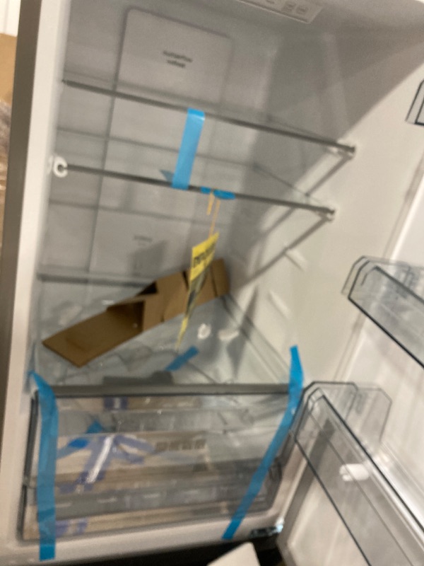 Photo 1 of SHARP SJB1255GS Refrigerator with Bottom-Freezer, Counter-Depth, 24 Inch, 11.5 Cubic Foot, Stainless Steel