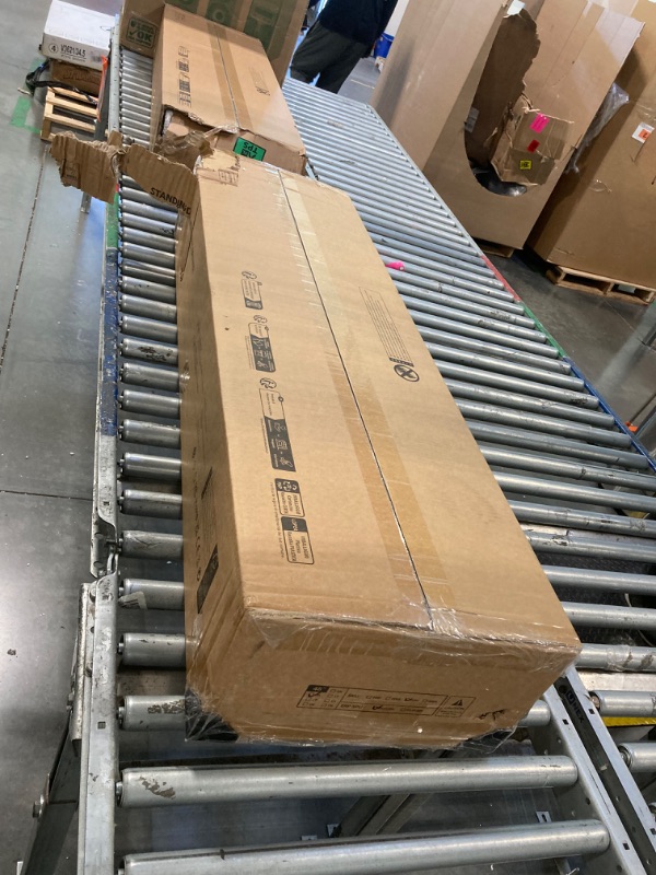 Photo 1 of Claiks Standing Desk with Drawers, Stand Up Electric Standing Desk Adjustable Height, Sit Stand Desk Computer Workstation, 48 Inch, Rustic Brown