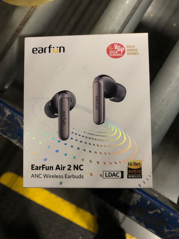 Photo 1 of EarFun Adaptive Noise Cancelling Wireless Earbuds, 6 Mics AI ENC Call, Hi-Res Sound, LDAC, 40H Playtime, Multipoint Connection, Comfortable Fit, App Customization, Google Fast Pair, Wireless Charge