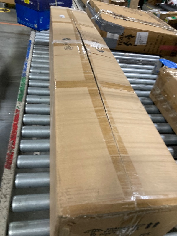 Photo 1 of Modern Design Dimmable Desk Linear Pendant Light, with Remote Control Dimmable 3 Color Mode & Brightness Ceiling Lamp, Anti-Flicker Dining Light Fixture for Kitchen, Dining Room (Gold, 59IN)