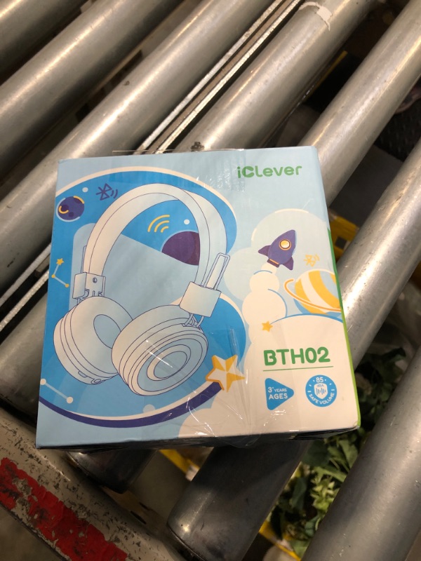 Photo 3 of ***only headphone, no other parts, power can be turned on, unable test item*** iClever BTH02 Kids Bluetooth Headphones, 93H Playtime, Lightweight, Foldable, Textured Sound, Type C Fast charging, Bluetooth 5.4, Kids Wireless Headphones with Microphone for 