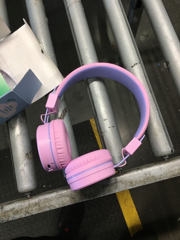 Photo 2 of ***only headphone, no other parts, power can be turned on, unable test item*** iClever BTH02 Kids Bluetooth Headphones, 93H Playtime, Lightweight, Foldable, Textured Sound, Type C Fast charging, Bluetooth 5.4, Kids Wireless Headphones with Microphone for 