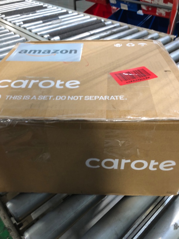 Photo 1 of CAROTE Pots and Pans Set Non Stick, Cookware Sets, 11pcs Kitchen Set, Oven/Fridge Safe, Space Saving Pots Set, Nonstick Cooking Set with Versatile Detachable Handle, Induction RV Set, Cream White