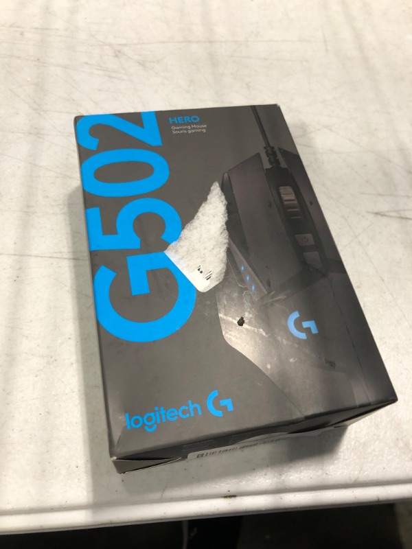 View 2 of Logitech G502 HERO High Performance Wired Gaming Mouse, HERO 25K Sensor, 25,600 DPI, RGB, Adjustable Weights, 11 Programmable Buttons, On-Board Memory, PC / Mac