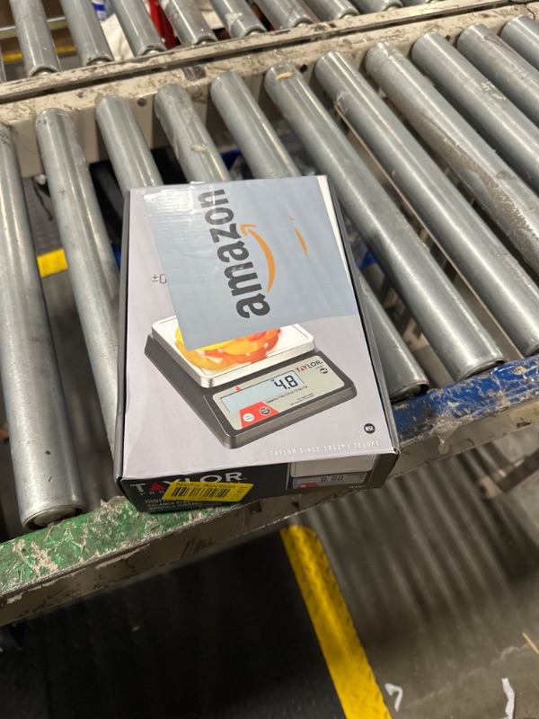 Photo 1 of Taylor TE10FT 11-Pound Commercial Digital Portion Control Scale, 11 lb (5 kg) in 0.1 oz (1 g) Food and Cooking Scale, Tare and Hold Function, NSF, Stainless Steel Platform