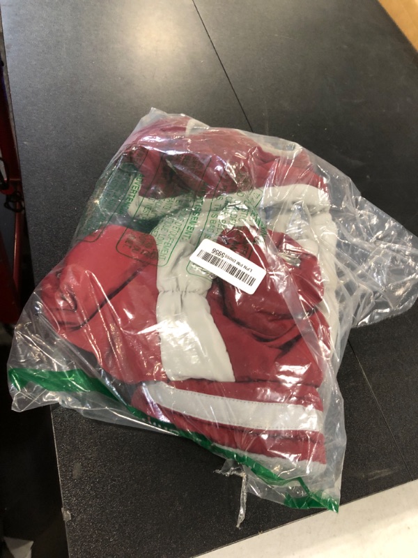 Photo 2 of ***actual item is red*** AOFITEE Small Dog Coat Warm Dog Jacket Winter, Windproof Dog Winter Coat with Harness Built in, Reflective Turtleneck Dog Puffer Jacket Snowsuit, Four-Legged Fleece Coat for Small Medium Large Dogs