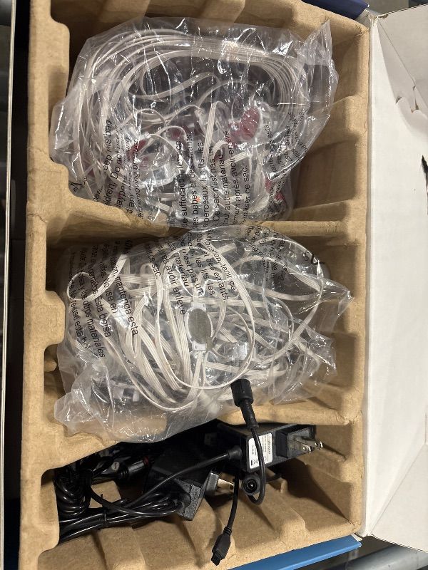 Photo 1 of Lepro E1 AI Permanent Outdoor Lights APP Control, 150ft Smart RGB+IC Christmas House Lights with 90 Warm/Cool White LED Pucks, Alexa Google Enabled, AI Generated Lighting LLM, NO Remote, 2.4 GHz WiFi