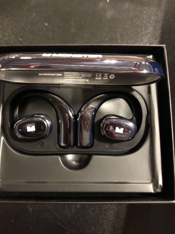 Photo 1 of Monster Open Ear AC311 Wireless Earbuds, Bluetooth 5.4 Open Ear Headphones, Up to 30 Hours Playtime Bluetooth Ear Earbuds with Stereo Sound, Touch Control and IPX5 Waterproof Open Earbuds