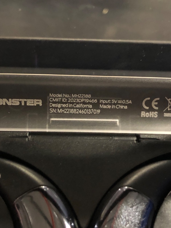 Photo 1 of Monster Open Ear AC311 Wireless Earbuds, Bluetooth 5.4 Open Ear Headphones, Up to 30 Hours Playtime Bluetooth Ear Earbuds with Stereo Sound, Touch Control and IPX5 Waterproof Open Earbuds