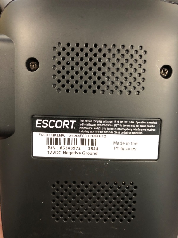 Photo 1 of ***Unable to test*** Escort MAX 360 Laser Radar Detector - GPS, Directional Alerts, Dual Antenna Front and Rear, Bluetooth Connectivity, Voice Alerts, OLED Display, Apple CarPlay and Android Auto Compatible