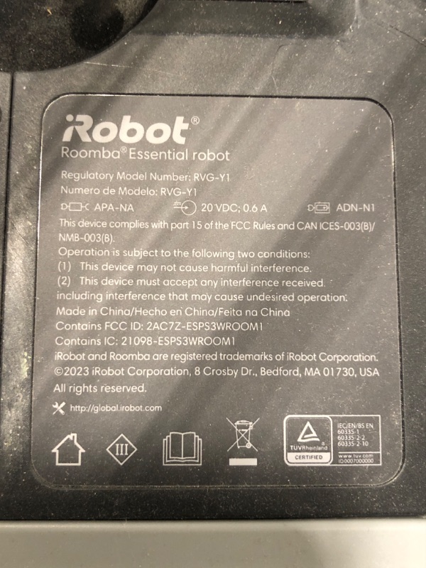 Photo 3 of iRobot Roomba Vac Robot Vacuum (Q0120) - Easy to use, Power-Lifting Suction, Multi-Surface Cleaning, Smart Navigation Cleans in Neat Rows, Self-Charging, Alexa