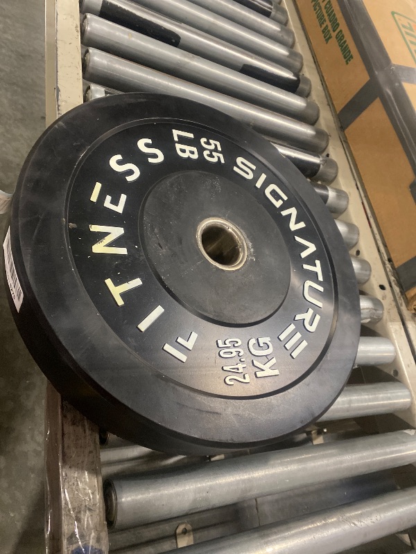 Photo 2 of 2" Olympic Bumper Plate Weight Plates with Steel Hub