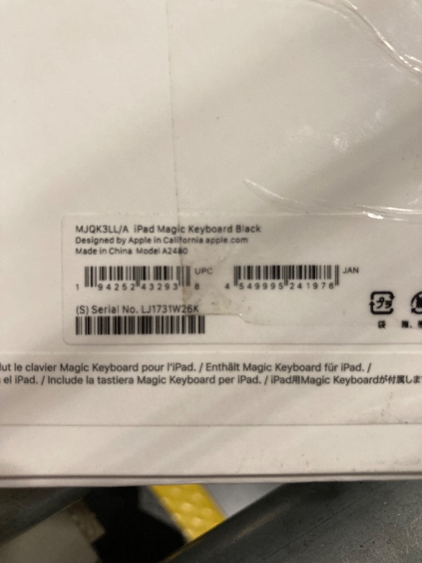 Photo 1 of Apple Magic Keyboard: iPad Keyboard and case for iPad Pro 12.9 inch (3rd, 4th, 5th and 6th gen) and iPad Air (M2), Great Typing Experience, Built-in trackpad, US English - Black