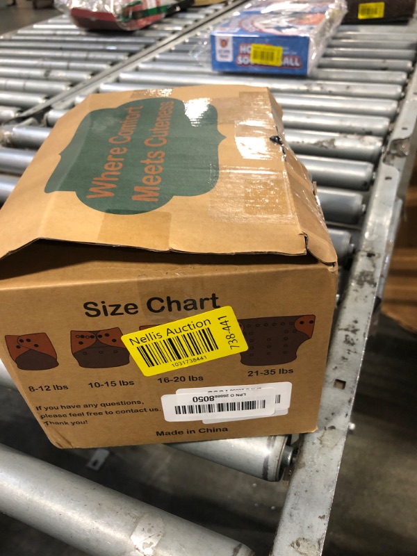 Photo 1 of babygoal Reusable Cloth Diapers 6 Pack+6pcs Rayon from Bamboo Inserts+Wet Bag, One Size Adjustable Washable Pocket Nappy Covers for Baby Girls and Boys 6FG38