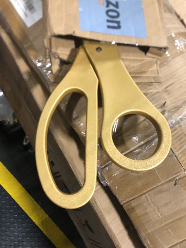 Photo 3 of 25" Gold Scissors for Grand Opening – Large Heavy Duty Shears 25 Inch Ribbon Cutting Scissors for Special Events Inaugurations and Ceremonies Theater Performances