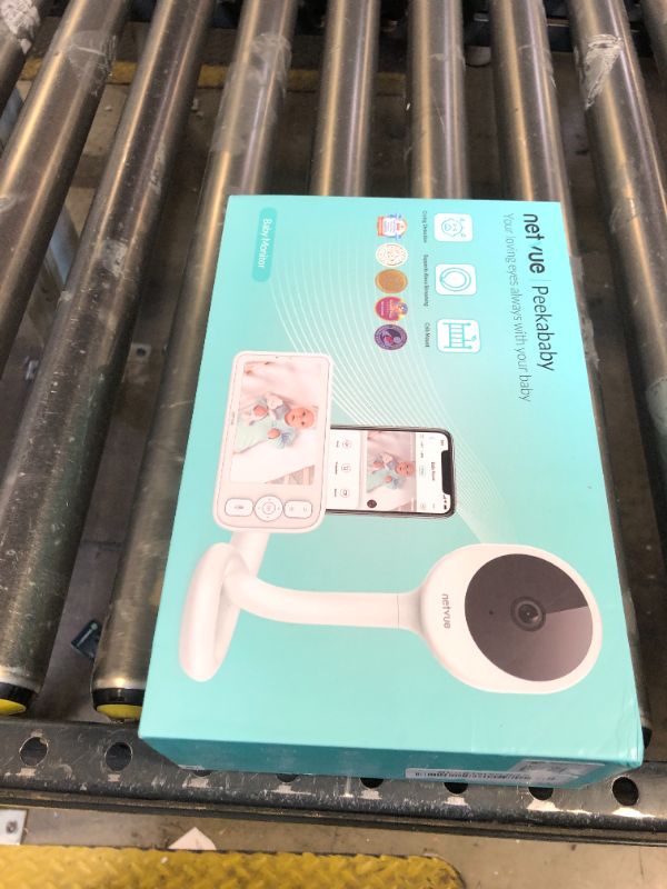 Photo 2 of NETVUE Peekababy Baby Camera Monitor Video - Baby Monitor with Camera and Audio, 5" Display, 2-Way Talk, 4 in 1 Bracket Meets The Needs in All Scenarios, Smart Phone App, Cry Detection