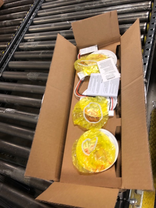 Photo 1 of First Alert SMICO100-AC Interconnect Hardwire Combination Smoke & Carbon Monoxide Alarm with Battery Backup - 3 Pack