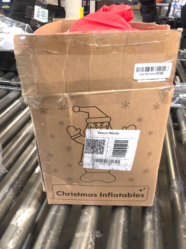 Photo 1 of Likiyol 8 FT Christmas Inflatable Outdoor Decoration Rotating Snowman Christmas Inflatables, Christmas Blow Ups with Built-in Bright LED Lights for Yard, Outdoor, Holiday Decor