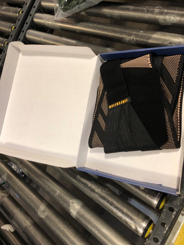 Photo 1 of JIUFENTIAN Back Braces for Lower Back Pain with Support System - Copper Back Brace for Herniated Disc-Lumbar Brace support for Sciatica, Scoliosis,Heavy Lifting and Work(Large)