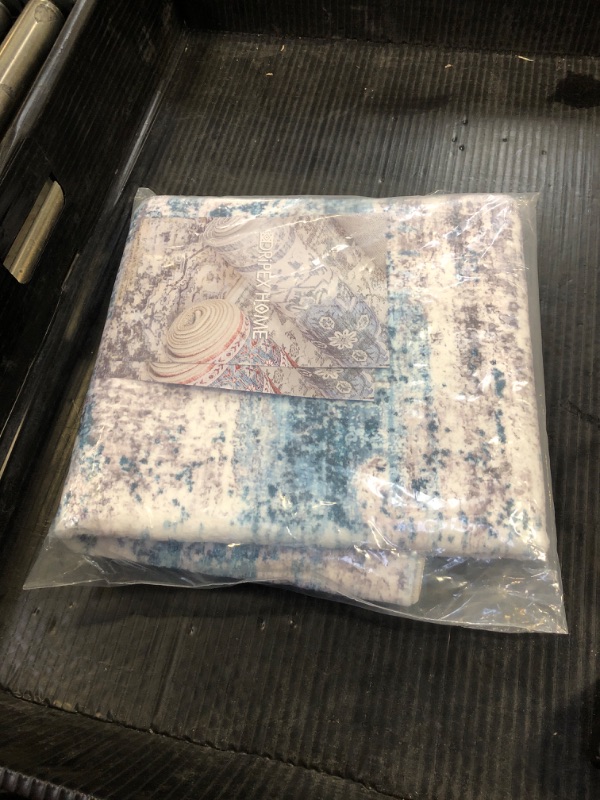 Photo 1 of Dripex Faux Rabbit Fur Small Area Rug, 2x3 Washable Coastal Blue Fluffy Rugs,Stain Resistant Indoor Door Mat for Home Entrance, Non-Slip Fluffy Throw Rugs for Living Room Bedroom Kids Room