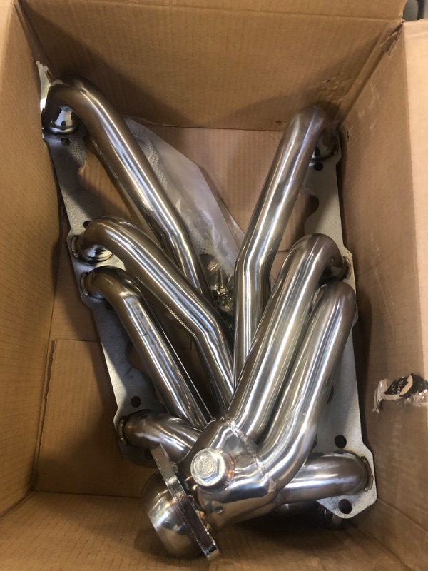 Photo 2 of Exhaust Headers Polished Stainless Steel SBC Headers for 1988-1995 Chevy GMC C1500 C2500 K1500 K2500 1992-1995 Chevrolet Blazer Tahoe GMC Suburban Yukon 5.0L 5.7L 305 350