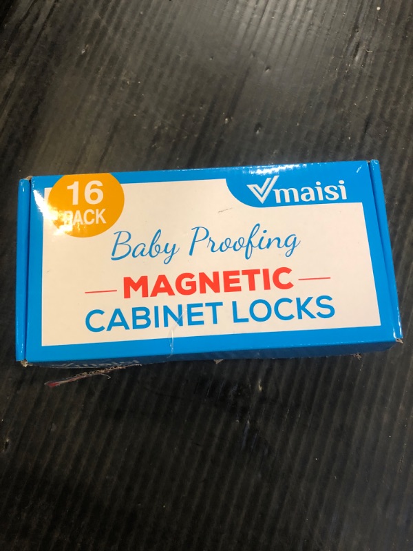 Photo 2 of 16 Pack Child Safety Magnetic Cabinet Locks - Vmaisi Children Proof Cupboard Baby Locks Latches - Adhesive for Cabinets & Drawers and Screws Fixed for Durable Protection