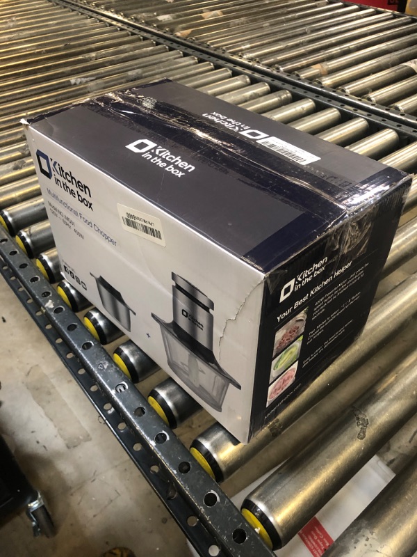 Photo 1 of Kitchen in the box Food Processors,Small Meat Grinder & Food Chopper Electric Vegetable Chopper with 2 Bowls (8 Cup+8 Cup)& 2 Bi-Level Blades for Meat/fish/Vegetable/Baby Food (Black,8cup+8cup)