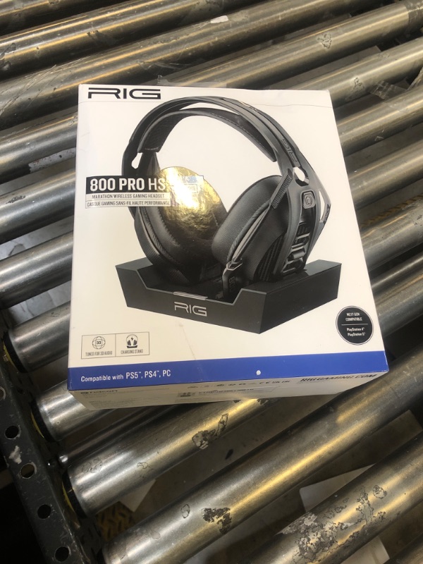 Photo 1 of RIG 800 PRO HS Wireless Gaming Headset & Multi-Function Base Station for PlayStation PS4, PS5, PC, USB - 24 Hour Battery (NOT Compatible with Xbox)