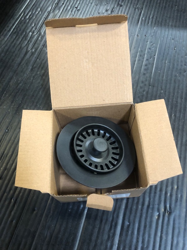 Photo 1 of GZILA Garbage Disposal Strainer and Stopper with Decorative Disposal Flange in Black, Fit 3.5 Inch Standard Drain Hole