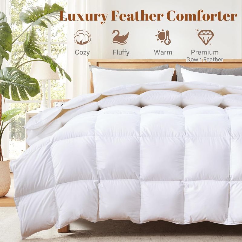 Photo 1 of 106X90IN Feather Comforter Filled Duvet Insert-  