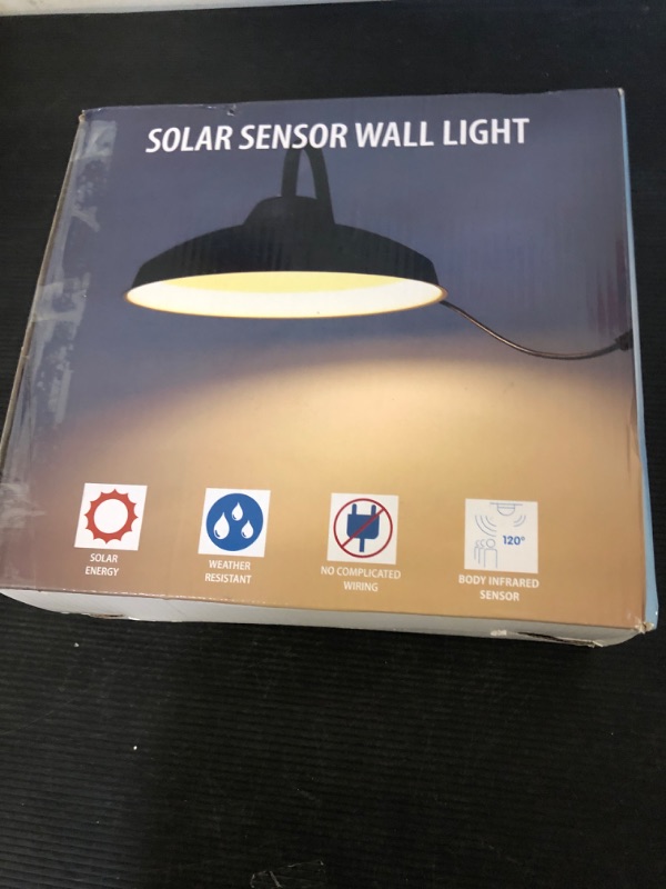 Photo 1 of pearlstar Solar Barn Lights Outdoor Indoor Motion Sensor Solar Security Shed Light, Cool White Solar Flood Lights,Waterproof Dusk to Dawn Solar Barn Light for Gazebo Yard Garage Patio Camp Porch Home