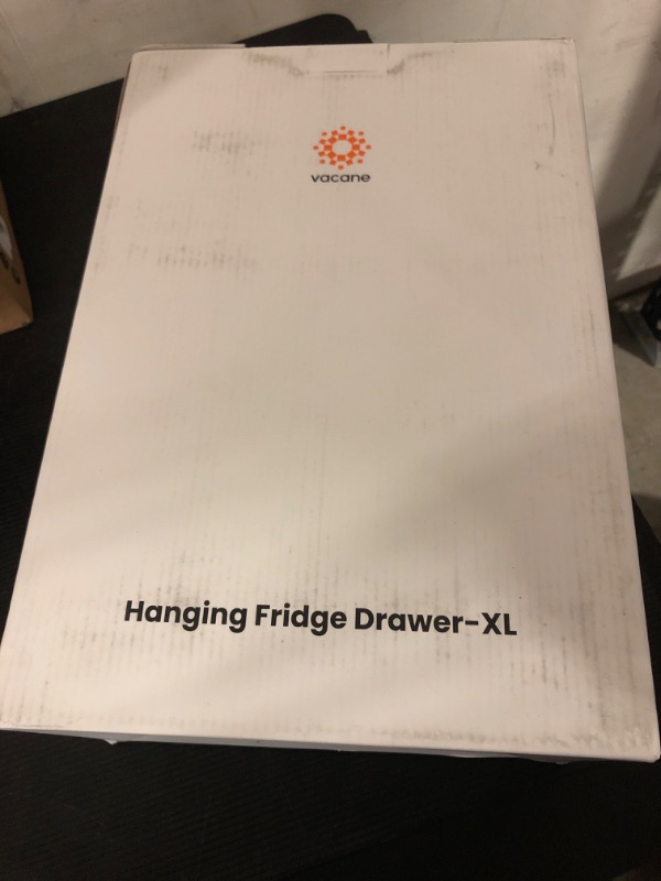 Photo 1 of vacane Deeper Refrigerator Drawers, Adjustable Refrigerator Shelf 14-19.5 Inches Large Fridge Drawer Organizer Pull Out, Deli Meat Container for Produce, Cheese, Bacon-XL