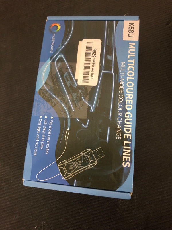 Photo 1 of LivTee Smart LED Car Lights Interior with USB Port, LED Strip Fiber Optic Ambient Lighting Car, Wireless App Control, Sync to Music, Car Decorations Interior Accessories Gifts for Women Men, 6 in 1