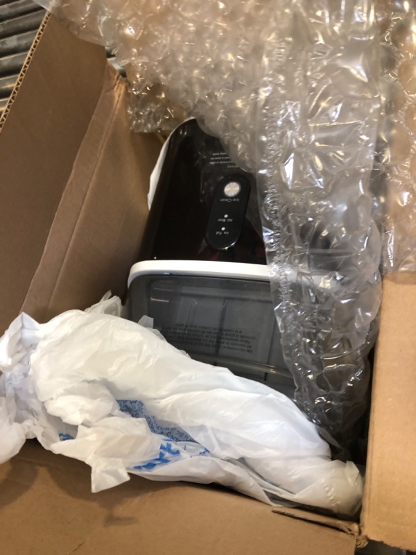 Photo 1 of Nugget Ice Makers Countertop, Pebble Ice Machine with Chewable Pellet Ice, 34Lbs/24H, Self-Cleaning, Sonic Ice, One-Click Operation, for Kitchen,Office Stainless Steel Black