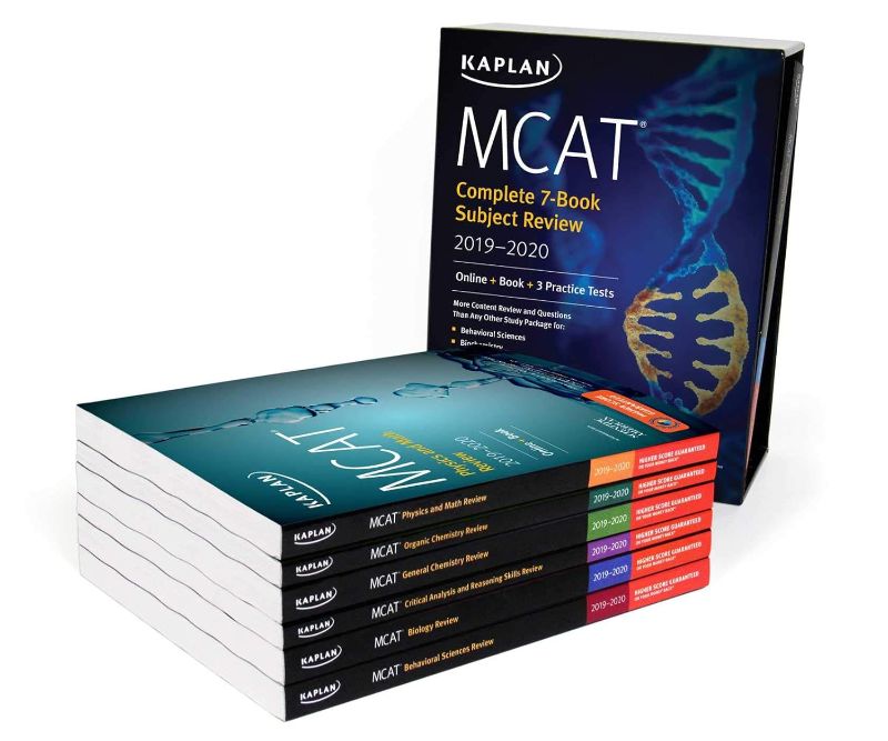 Photo 1 of MCAT Complete 7-Book Subject Review 2019-2020: Online + Book + 3 Practice Tests (Kaplan Test Prep) 1st Edition
