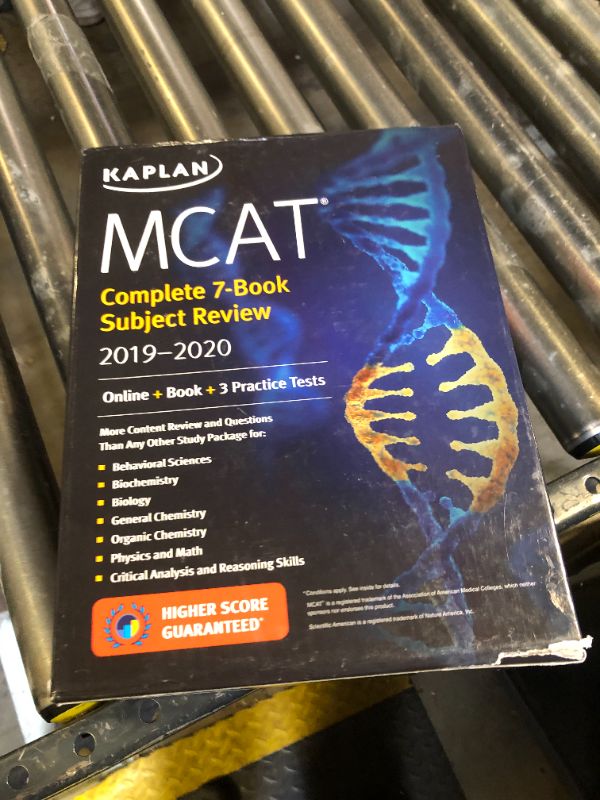 Photo 3 of MCAT Complete 7-Book Subject Review 2019-2020: Online + Book + 3 Practice Tests (Kaplan Test Prep) 1st Edition
