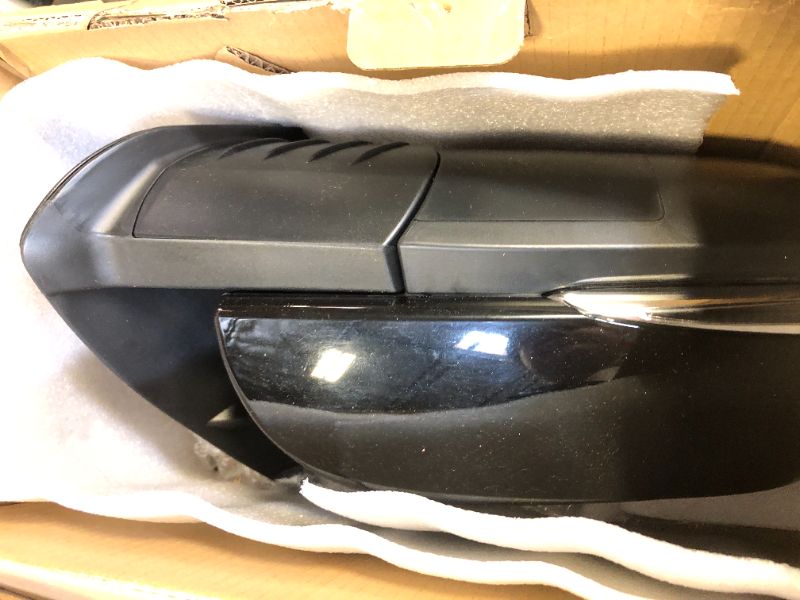 Photo 3 of Lqito Right Passenger side Mirror Fits 2016-2022 Toyota Tacoma With Power Glass, Heated, Turn Signal, Blind Spot Detection and Manual Folding Match to Midnight Black Metallic Replace TO1320350 (8Pins)