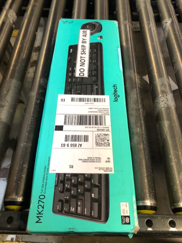 Photo 1 of Logitech MK270 Wireless Keyboard And Mouse Combo For Windows, 2.4 GHz Wireless, Compact Mouse, 8 Multimedia And Shortcut Keys, For PC, Laptop - Black Black 1 Pack