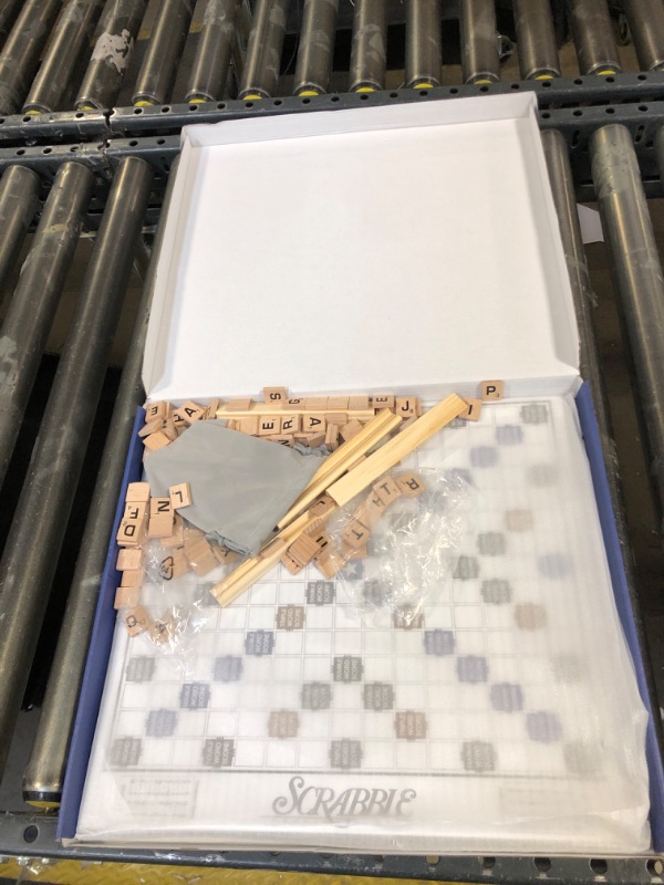 Photo 1 of Crossword Board Game Classic Original Wooden Tiles Racks for Scrabble Kids Adults Ages 3+ Fun Family Games 2-4 Players