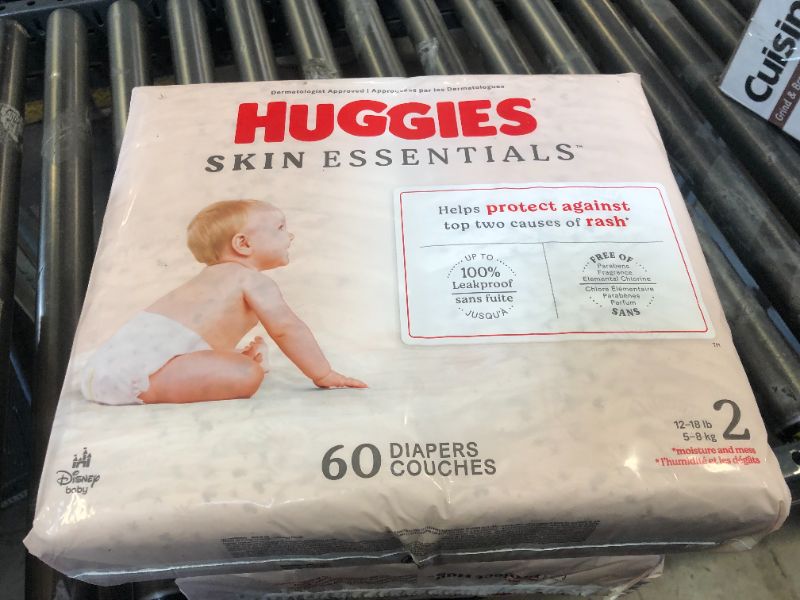 Photo 2 of Huggies Size 2 Diapers 60 COUNT 