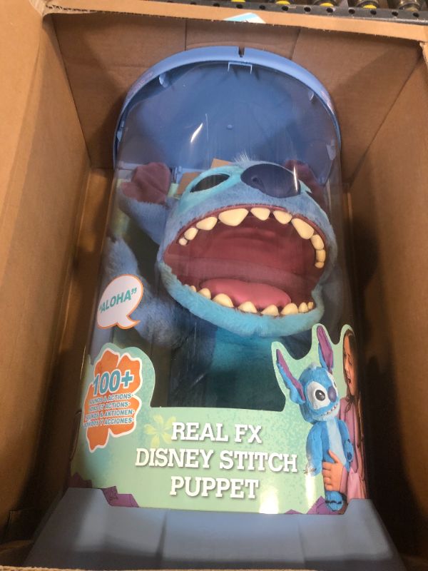 Photo 2 of WOW! Stuff: RealFX Disney Stitch Plush from Lilo & Stitch- 18" Animatronic Plush, 100+ Action & Sound Combinations, Looks-Feels-Sounds Realistic! Stuffed Animal Plush, Ages 6+