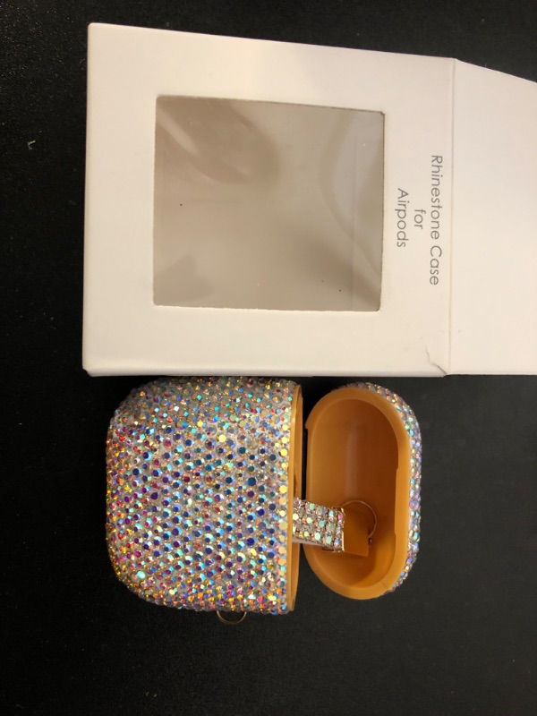 Photo 2 of Sparkly Diamond AirPods Case with Keychain