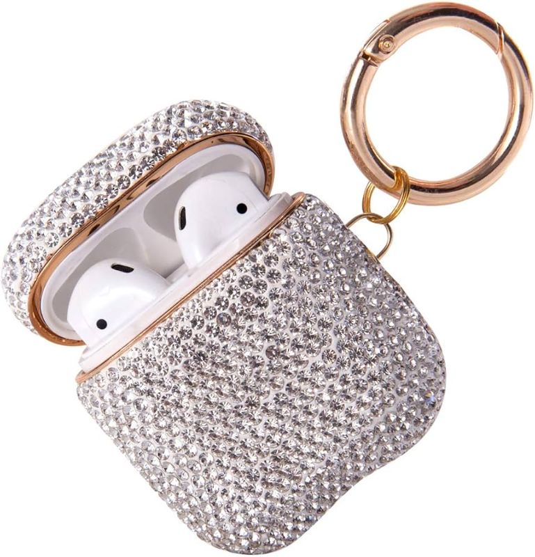 Photo 1 of Sparkly Diamond AirPods Case with Keychain