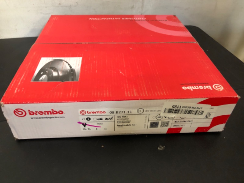 Photo 2 of Brembo 08.B271.11 UV Coated solid Rear Brake Rotor ACURA/ACURA (GAC)/HONDA/HONDA (DONGFENG)/HONDA (GAC)/PROTON OE# 42510TA0A01