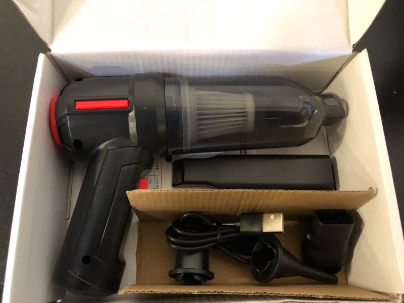 Photo 1 of Handheld Vacuum Cordless, 9000Pa Powerful 120W High Power Car Vacuum Rechargeable, 3 in 1 Portable Air Duster with Multi-nozzles & Floor Brush, Mini Vacuum Cleaner for Car, Home, Office